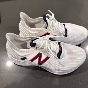 New Balance Women’s White and Red Sneakers
